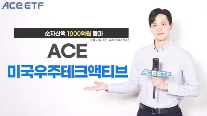 한투운용 'ACE 미국우주테크액티브 ETF', 상장 6거래일 만에 순자산 1000억 돌파