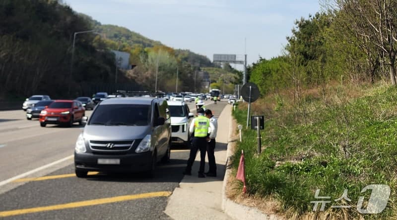 충북경찰, 고속도로 버스전용차로 위반 420건 적발