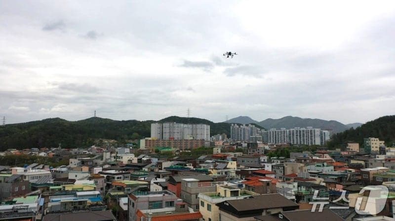 울산 중구, 드론으로 노후주택 '새는 에너지' 추적…전국 최초 도입