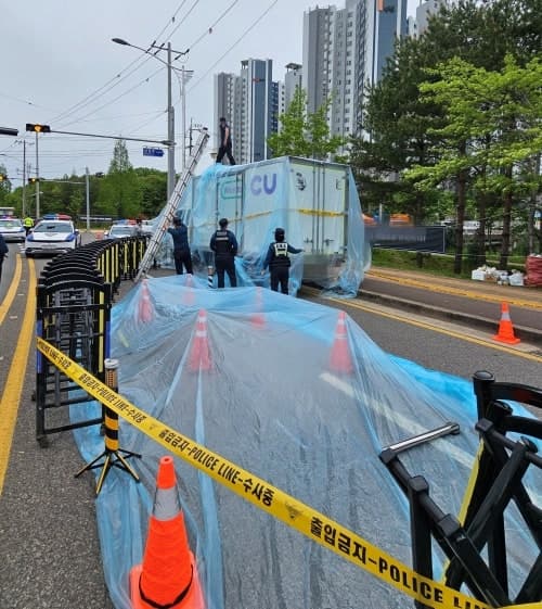 화물연대 사망사고, 운전자 '살인 혐의' 구속영장