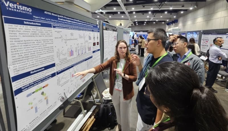 베리스모, AACR서 혈액암 CAR-T 전임상 공개…"항종양효과·안전성 개선"