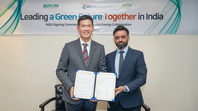 GS건설, 인도 재생에너지 시장 개척 '사업 확장' MOU 체결