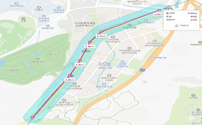 구리시, 갈매동 경춘선 3㎞ 구간 '교통소음 관리지역' 지정