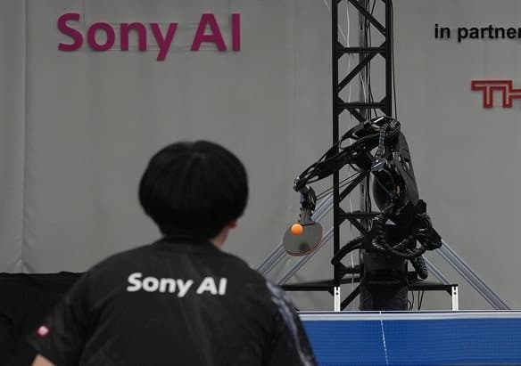 日 소니 AI 탁구 로봇 '에이스', 인간 프로 선수 상대로 역사적 승리 기록