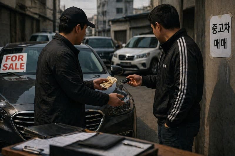 출국자 명의 '대포차' 둔갑, 불법체류 외국인에 중고차 370대 판 일당 체포