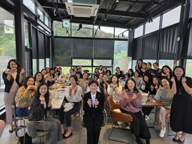 강은희 대구교육감 예비후보, IB 학부모와 현장 소통…"클러스터 확대해 연속 이수 체계 완성"