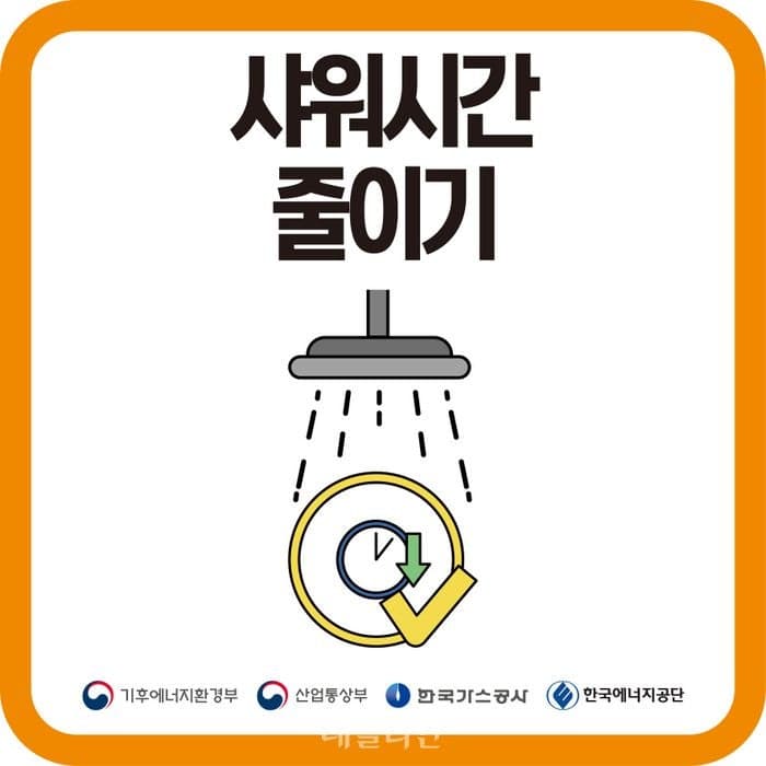 가스공사, "전 국민 샤워 1분 줄이면 월 59억 절감" 에너지절약 캠페인