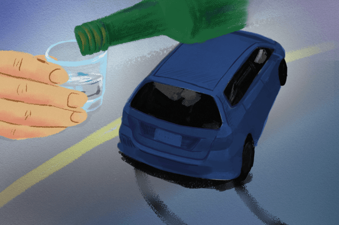 “대낮 만취 운전” 50대女, 중앙분리대 들이받고 차량 전복