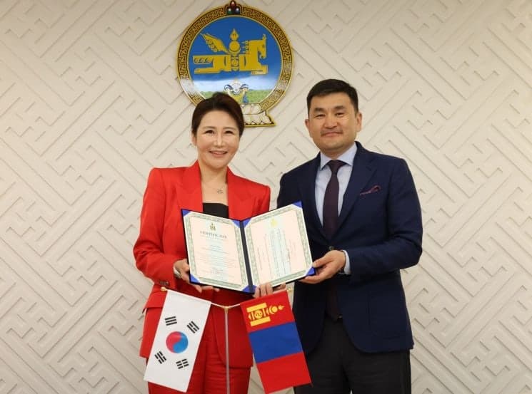 안주은 연출가, 몽골 최초의 외국인 문화대사 임명