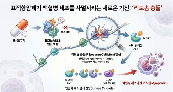 KAIST, 만성골수성백혈병 표적항암제 내성 극복 실마리 찾았다…'Zak 단백질' 이중 역할 규명