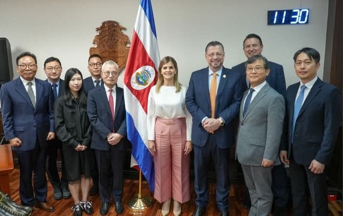 김웅기 글로벌세아 회장, 코스타리카 대통령·당선인 면담 "협력관계 강화"