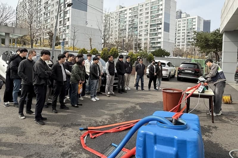 광진구, '초경량 다단 배수시스템' 도입 및 양수기 모의훈련 실시…여름철 침수 예방 총력