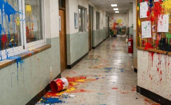 포천 중학교서 30대 여교사가 물감 뿌리며 난동…현행범 체포