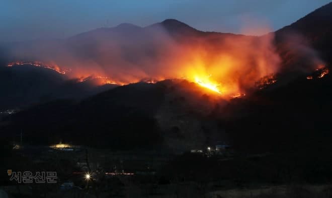 '축구장 4600개 소실' 산청·하동 대형 산불 낸 70대, '산림보호법위반' 불구속 기소