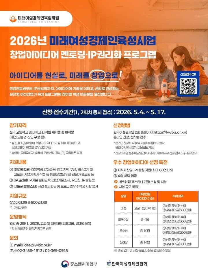 "내 아이디어가 특허로"…여경협, 미래 여성 창업가 키운다