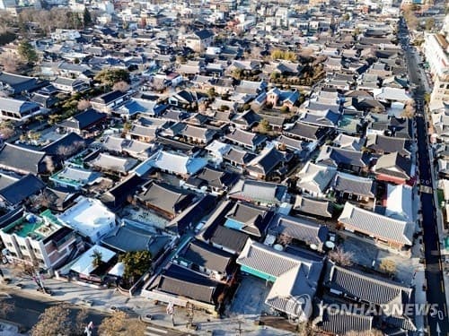 전주 개별주택가격 1.68% 상승…풍남동 단독주택 19억6200만원으로 '최고가'