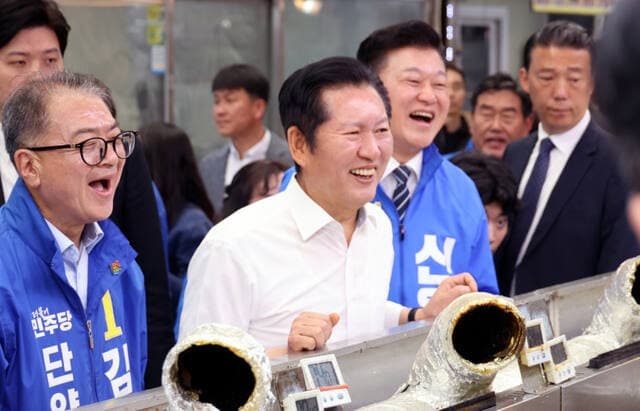 정청래, 경기 안성서 현장 최고위…추미애·김보라 동행해 민심 다지기