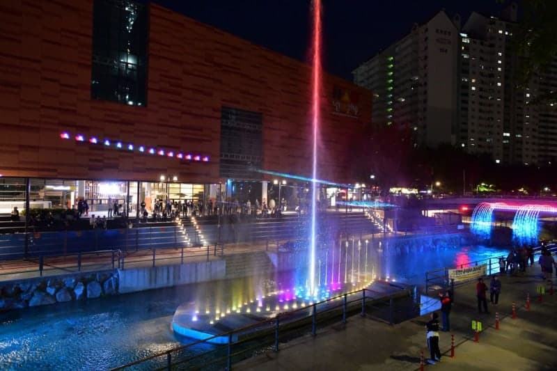 노원구, "25m 물줄기·레이저 쇼" 당현천 음악분수 내달 재개