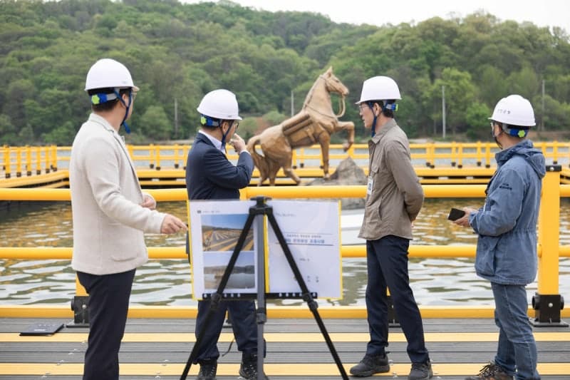 연천군, 구석기 축제 맞춰 백학호수 132m 부잔교 5월 2일 임시 개통