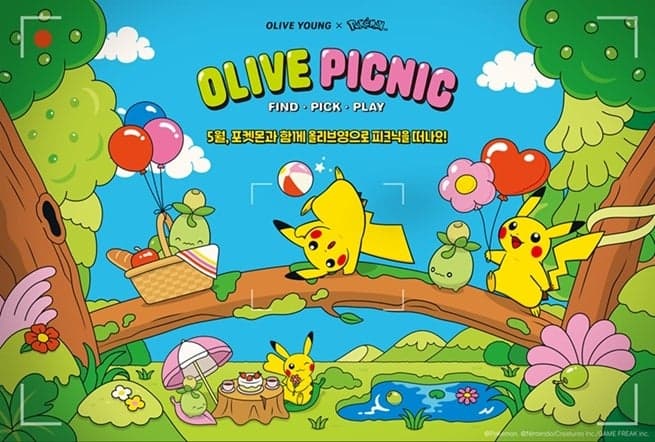 올리브영, 5월 한 달간 '포켓몬' 축제 연다… 역대 최대 61개 브랜드 참여