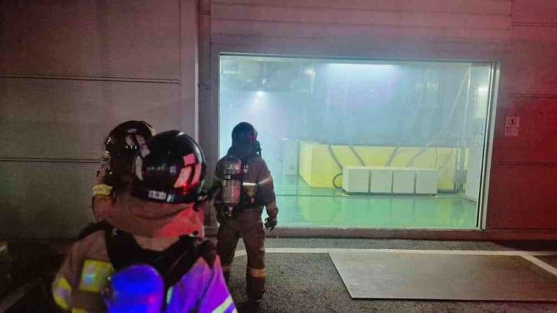 천안 백석동 반도체 공장서 불, 7명 연기 흡입 병원 이송