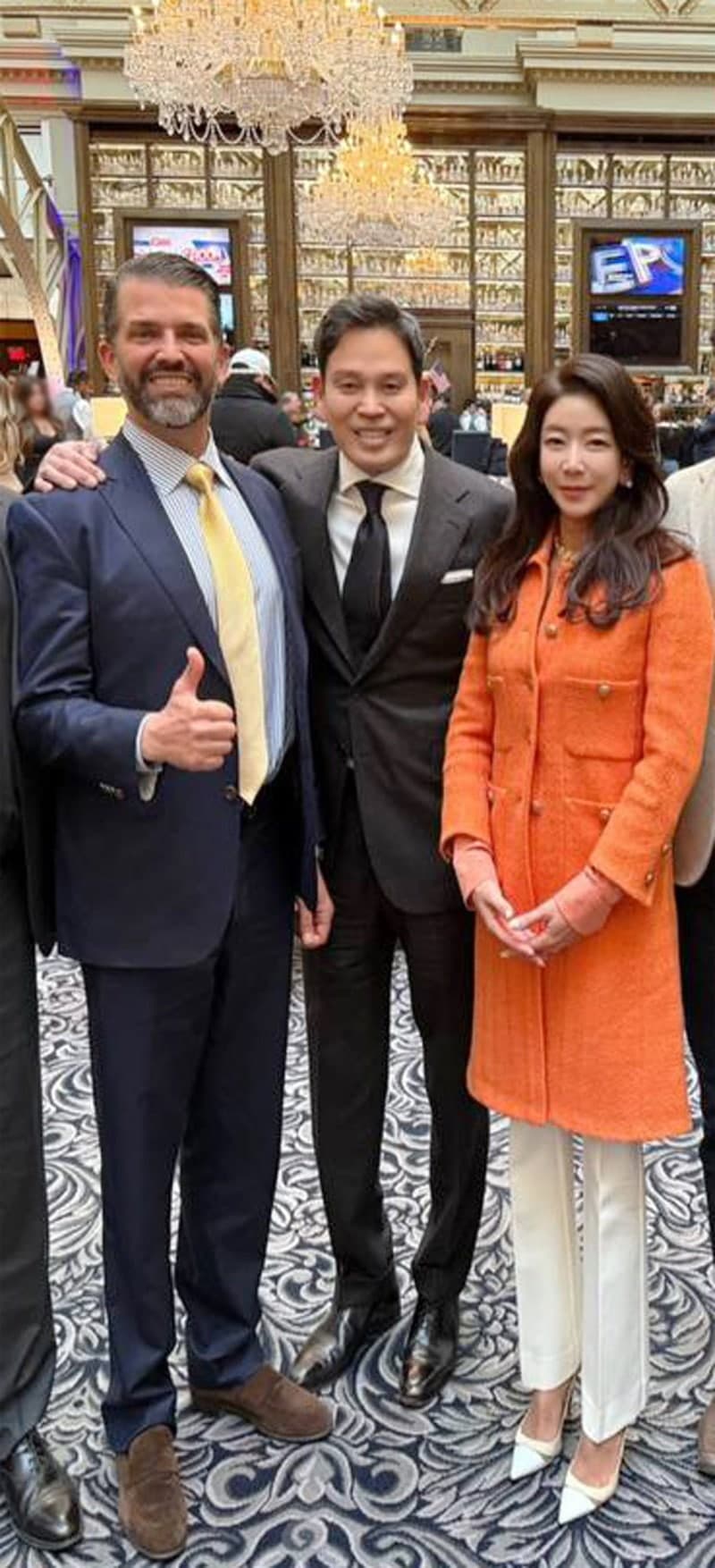 트럼프 주니어, 정용진 신세계 회장 부인 콘서트 참석 위해 1년 만에 방한