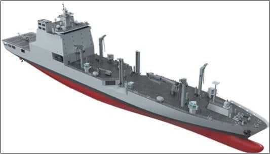 바다 위 보급 기지 '대양해군의 핏줄' 차세대 군수지원함 2차 사업 착공…2028년 인도 목표