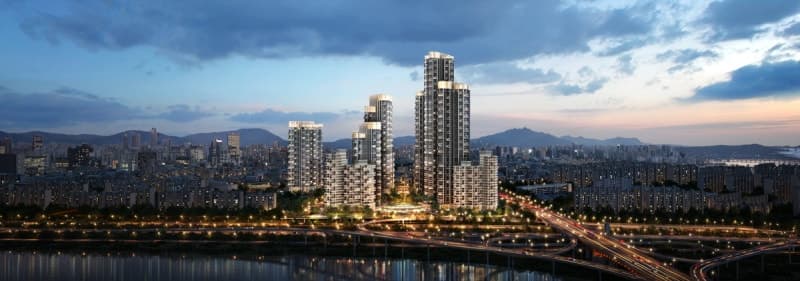 "조합원 전 가구 한강 조망" 삼성물산, 압구정4구역 '끝판 설계' 공개