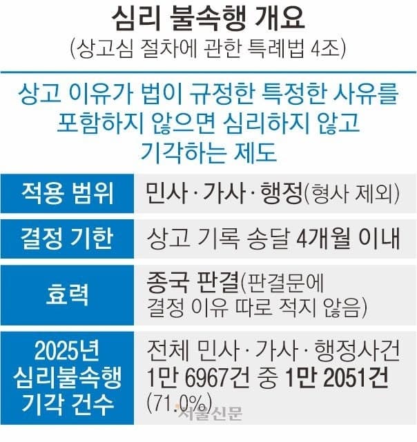 헌재, 대법 '심리불속행' 1호 재판소원 심판… "새 기준 기대" vs "상고 남발 차단"