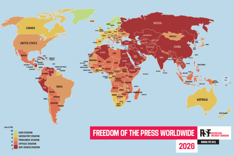 한국 언론자유지수 14계단 상승한 47위, 하지만 3년째 '문제있음' 평가