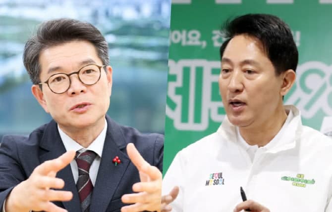 "李 눈치보는 정원오" "최상목도 막은 오세훈"…서울시장 후보 부동산 공방 활활
