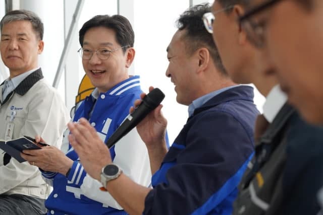 김경수 "노동자 지갑·생명·목소리 지킨다"…경남 노동 대전환 3대 공약 발표