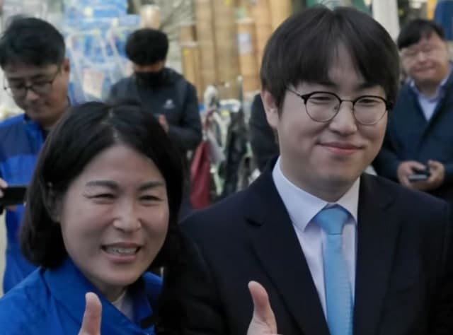 하정우·정명희 "북구 위해 뛰겠다"…부산 북구서 뭉친 '원팀' 가동