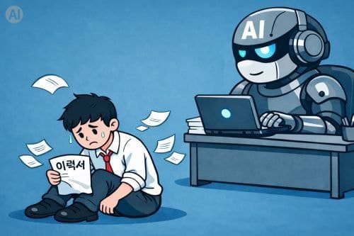 직장인 절반 "AI 도입 후 채용 줄고 업무량 그대로"
