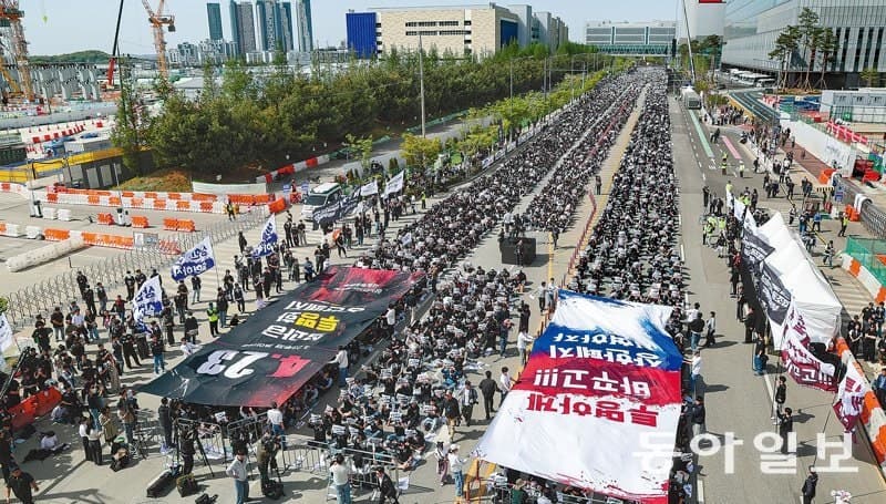 삼성바이오 파업 나흘째, 6400억 손실 우려…노사 오늘 추가협상
