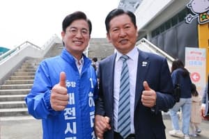 허태정, 대전 5개구 맞춤형 공약 발표…생활환경 개선·개발사업 추진