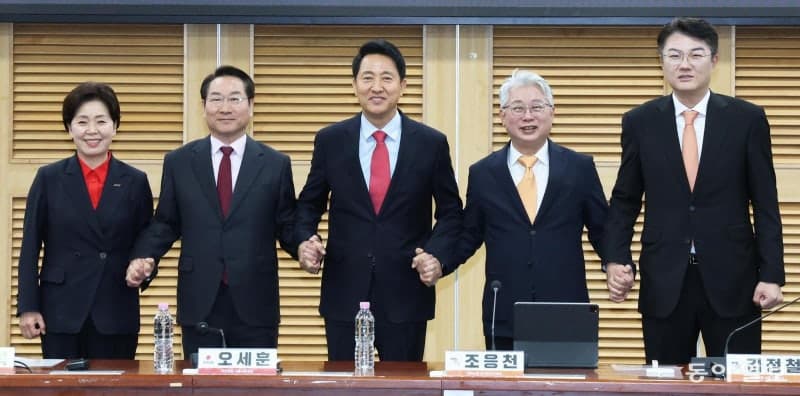 국민의힘·개혁신당 수도권 후보들 "공소취소 특검법 철회하라" 공동성명