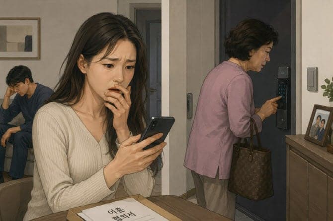 "애도 안 낳고 내 아들 등골 빼먹을려고?" 이혼 앞둔 며느리 집에 무단 침입해 막말 쏟아낸 시어머니