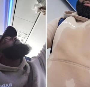 “머리부터 속옷까지 흠뻑” 비행 중 천장서 물벼락…승객 호소로 논란