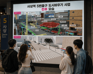 부산 사상역 일대 '도시 비우기' 사업 착공…658m 구간 '숨통' 트인다