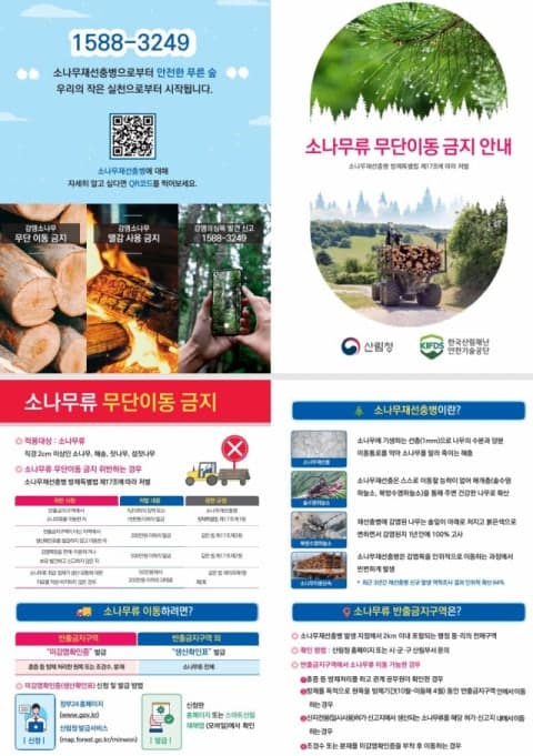 기장군, "재선충 확산 막는다"…소나무류 무단이동 집중 단속