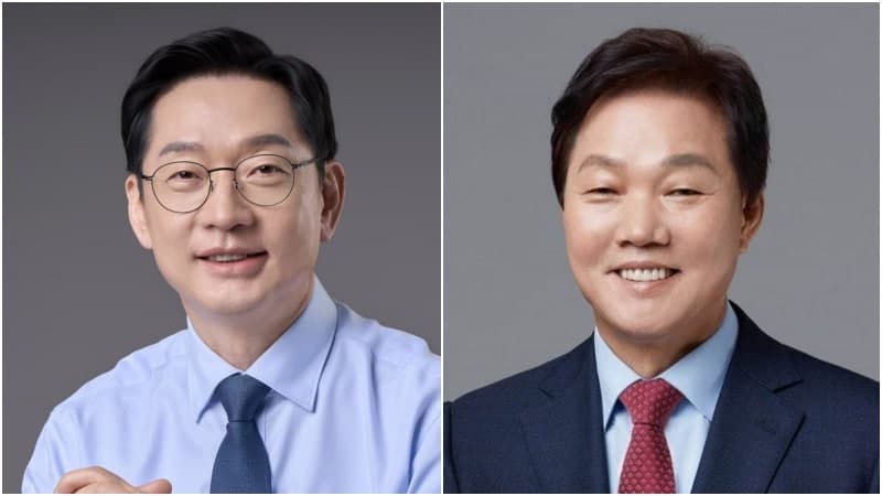 박완수 "창원 구청장 직선제·김해 국제도시 조성"…김경수 "사천·진주 남부권 판교로" 공약 맞불