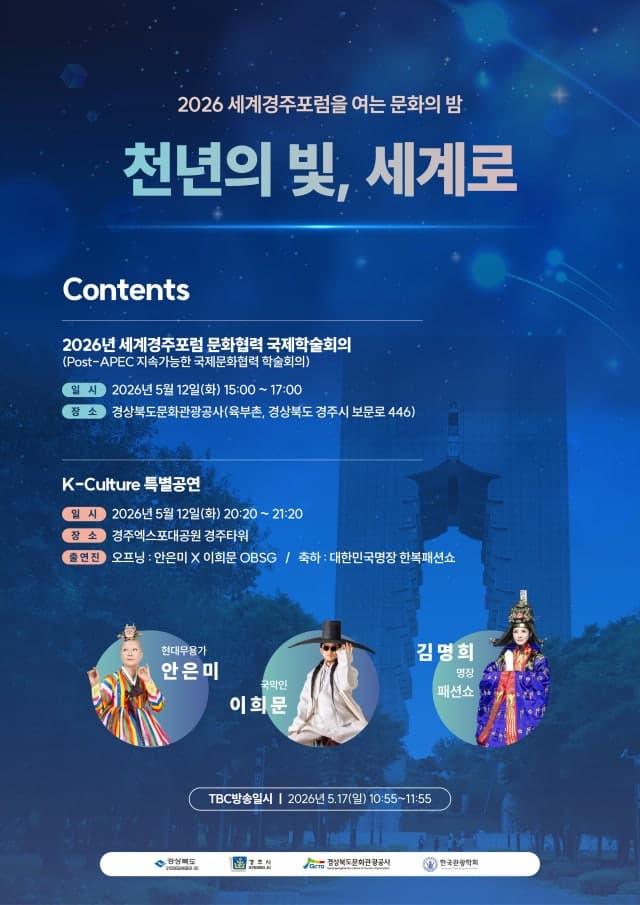 경북도, "세계경주포럼, 국제문화 교류 플랫폼으로 키운다"… 문화협력 국제학술회의 개최