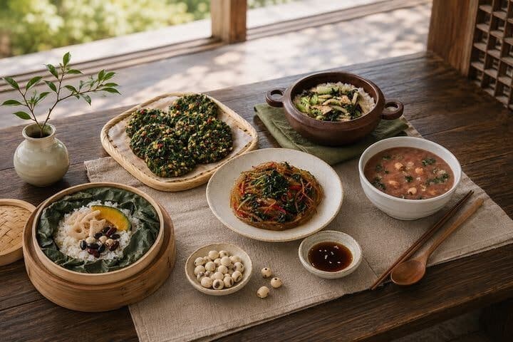 "스님 손맛 그대로 구현"…현대그린푸드, 도림·법송스님 협업 사찰음식 간편식 출시