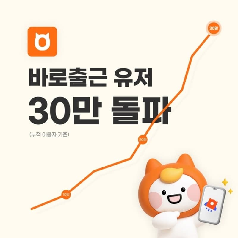 알바몬 '바로출근' 누적 이용자 30만 돌파…단기 일자리 신속 연결로 노쇼 20% 줄여