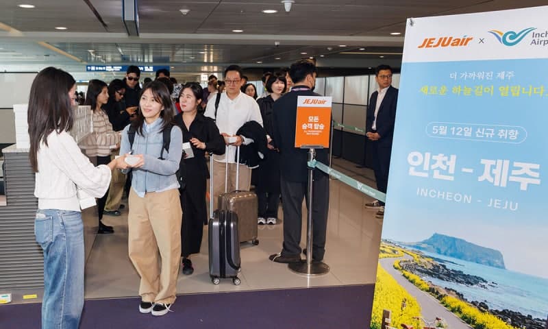 제주항공, 10년 만에 인천~제주 하늘길 다시 열어…외국인 접근성 크게 높여