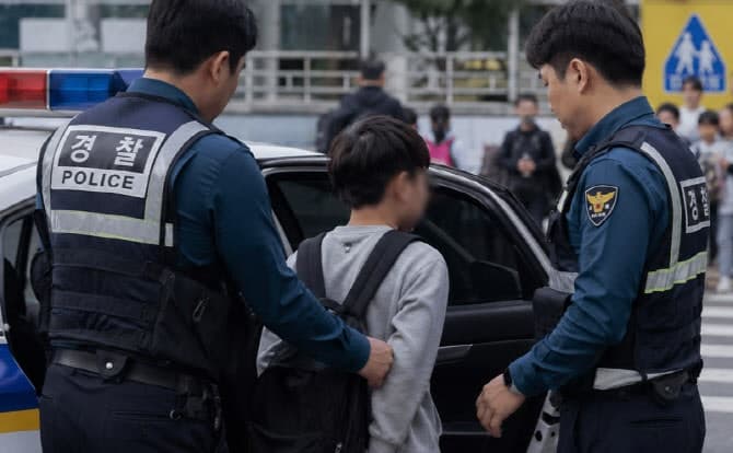 초등생이 차 훔쳐 무면허 질주 "초등생이 운전하고 돌아다녀" 현행범 체포