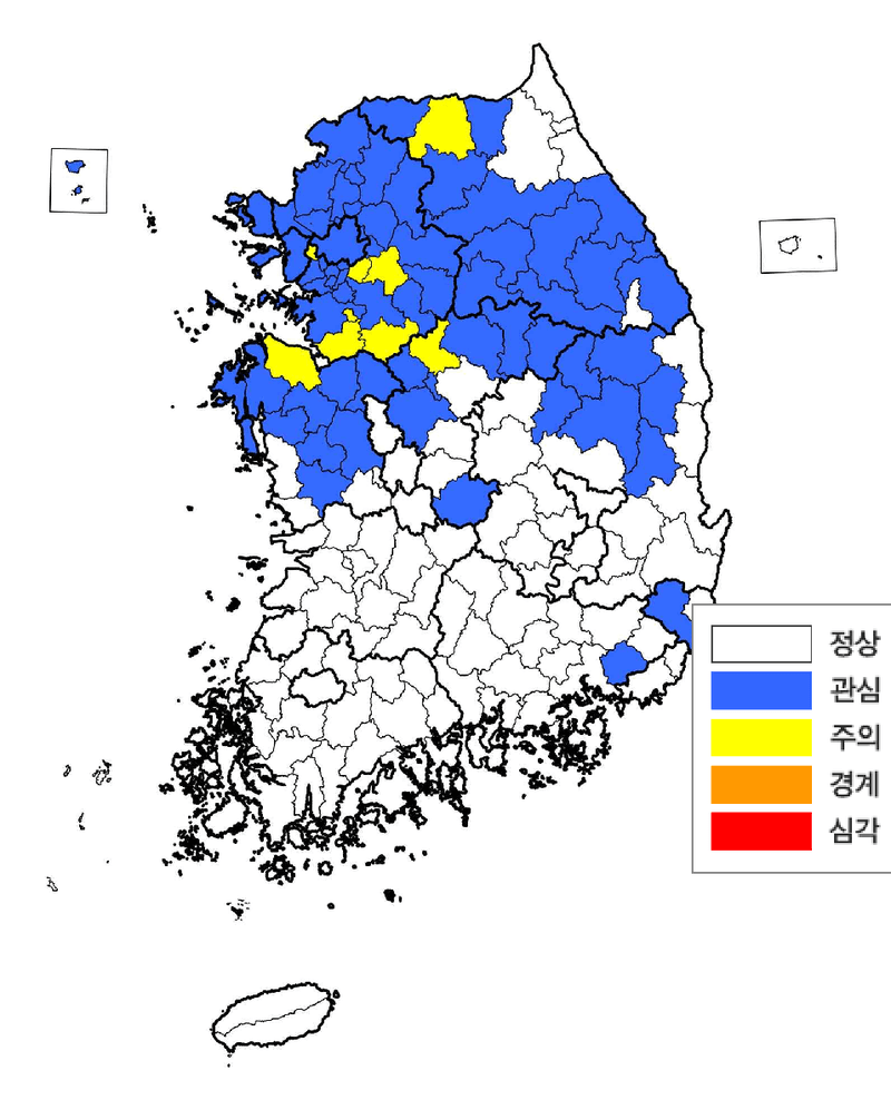 전국 누적 강수량 평년의 77.3%···"호남·제주 제외 전국 기상가뭄" 확산