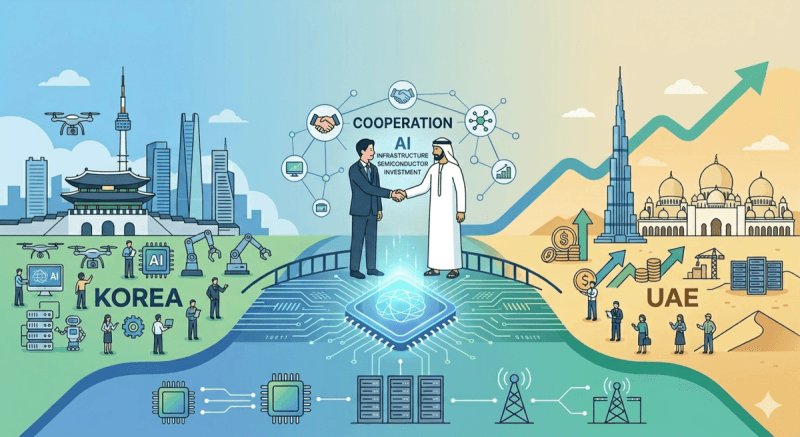 한-UAE, "AI 인프라·반도체" 투자 협력 강화…AI 생태계 발전 협력