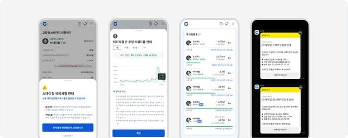 코인원, "스테이킹 진행 상황 한 눈에" 인터페이스 개편…리워드율 차트 제공